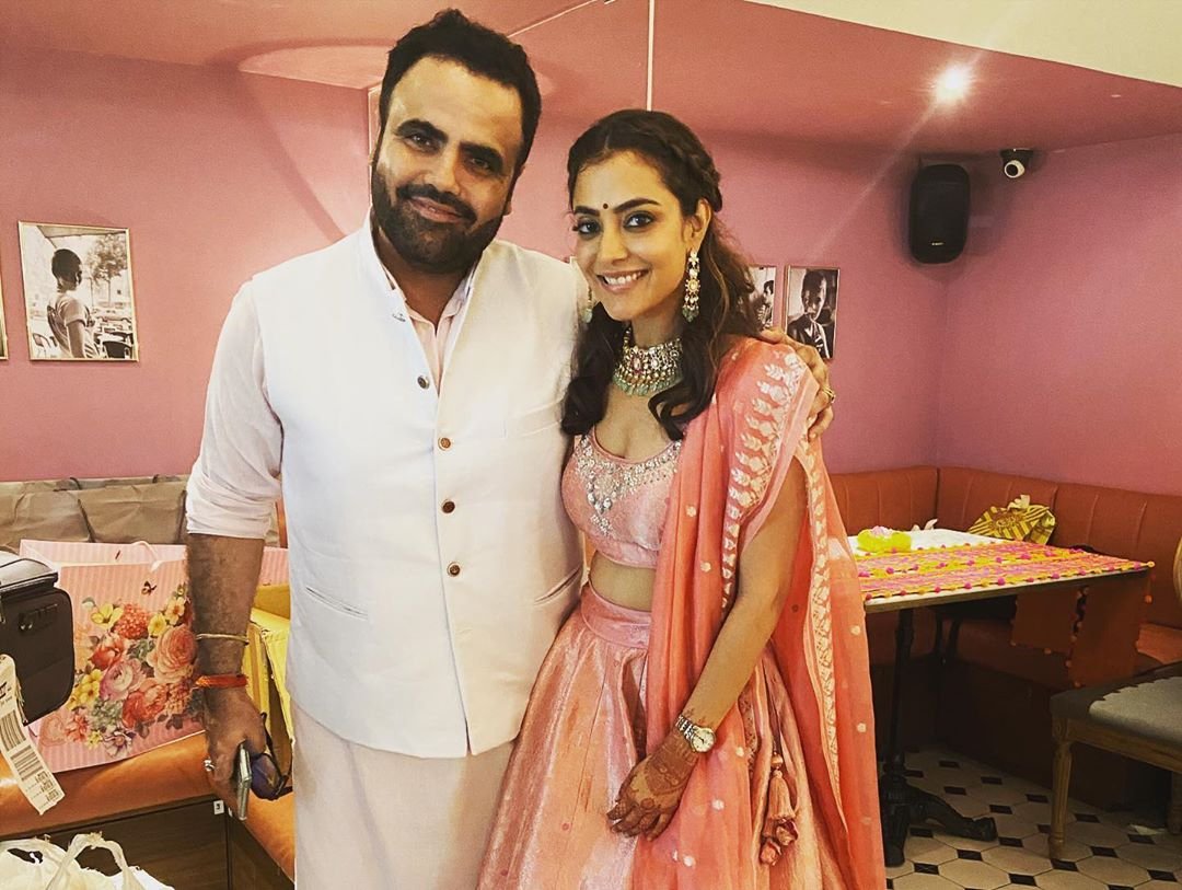 Nisha Agarwal with Kajal Husband
