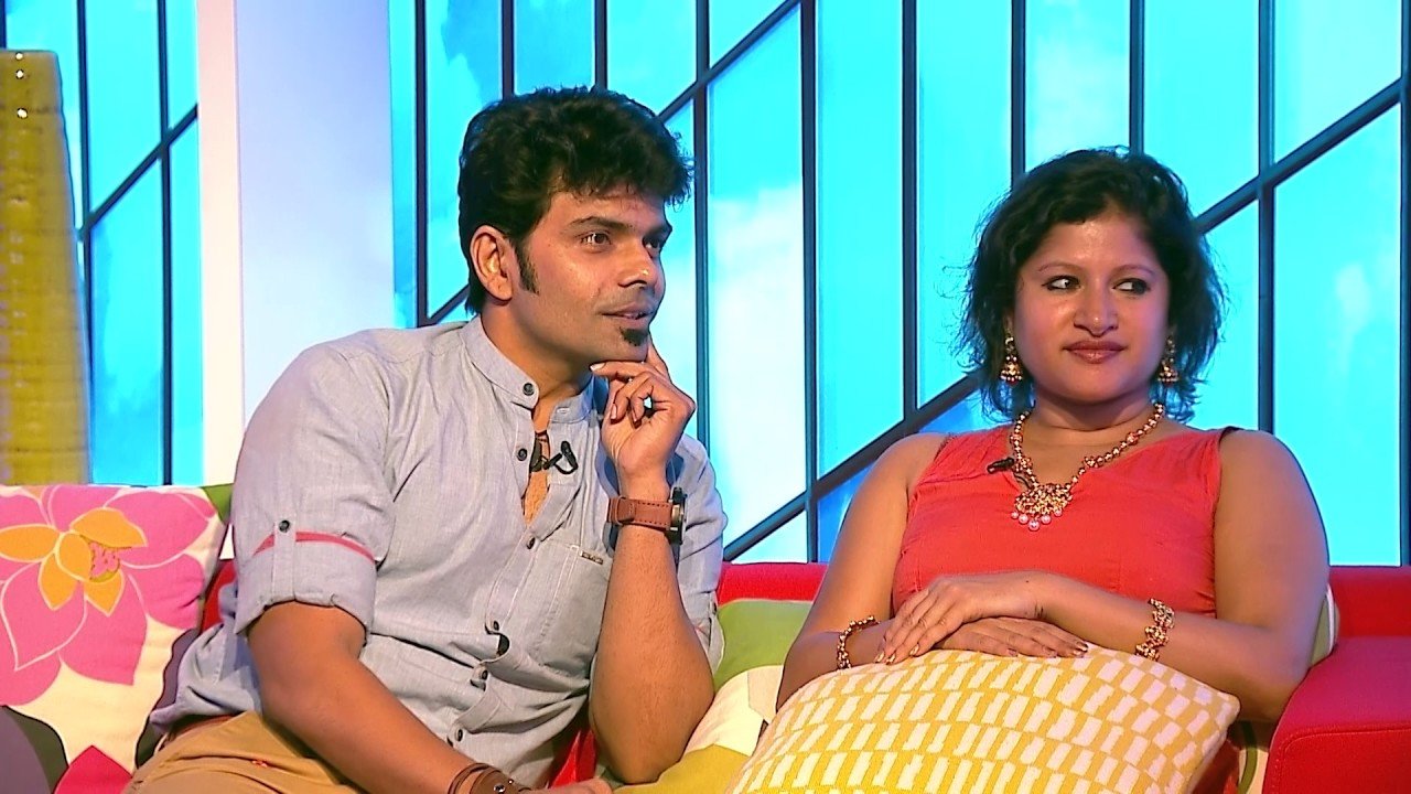 Actor Raaghav with his wife preetha
